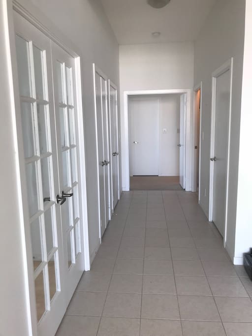 Hall way to the bedroom 1