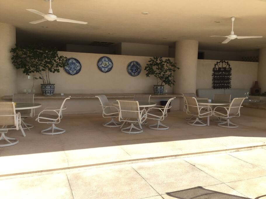 Terraza en zona de alberca