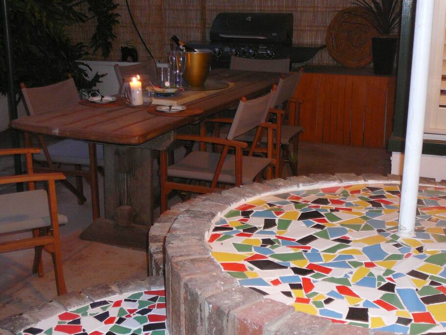 Fully equipped outside area