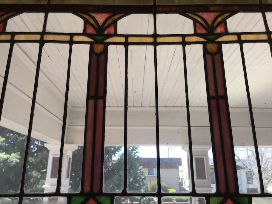 Over 100 year old stained glass windows