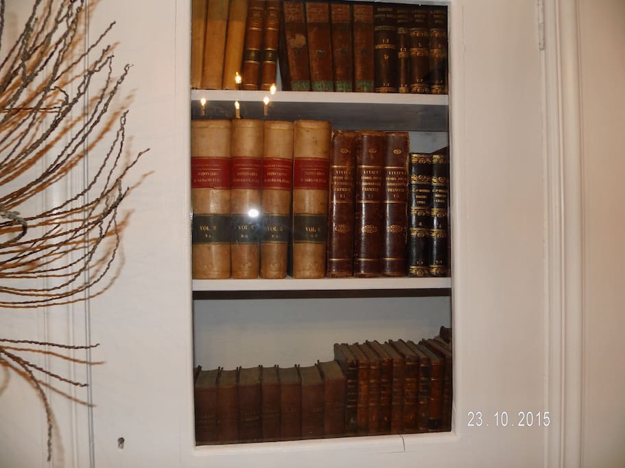 Soggiorno e sala lettura al piano terra