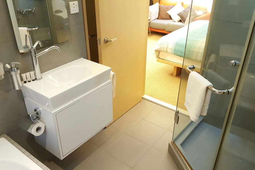 Modern and clean private bathroom