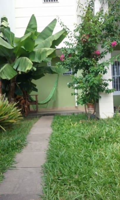 Patio para uso em comum.