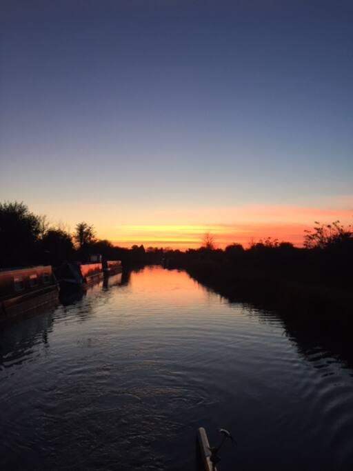 Sunset towards Bath
