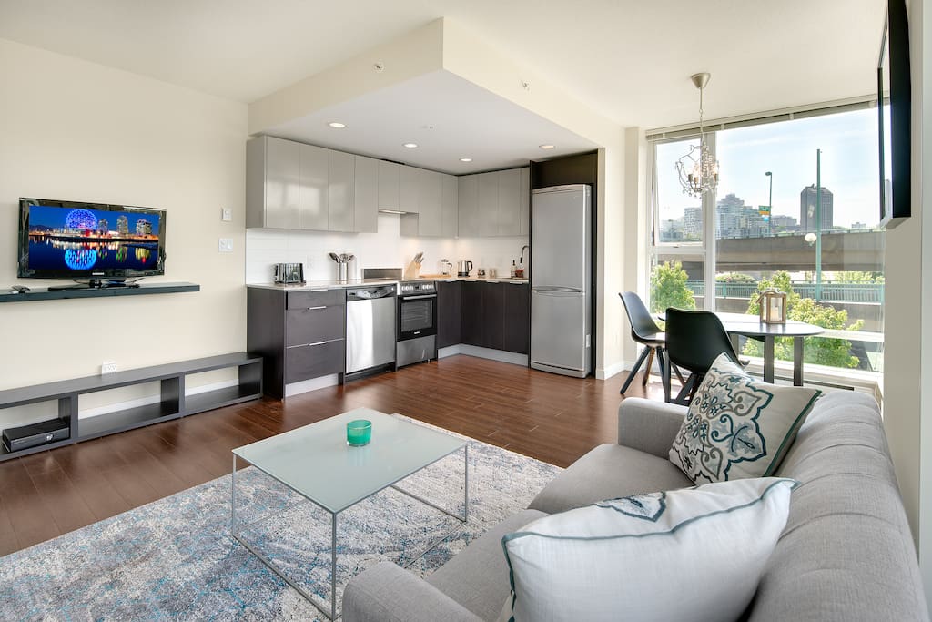 Open-concept living space