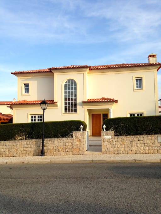 Front of villa