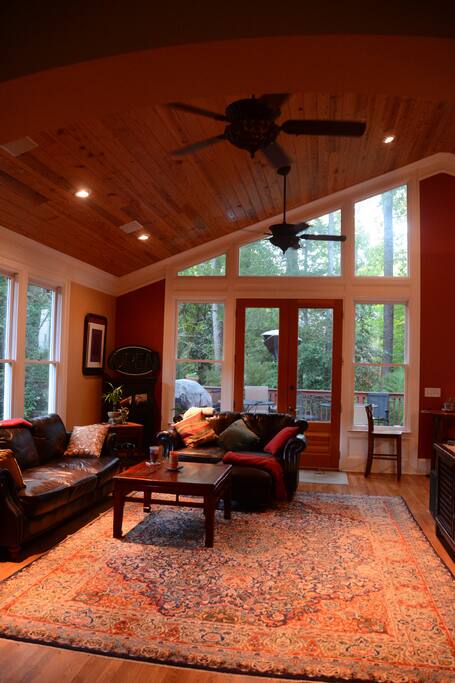 High Ceilings with Double Fans