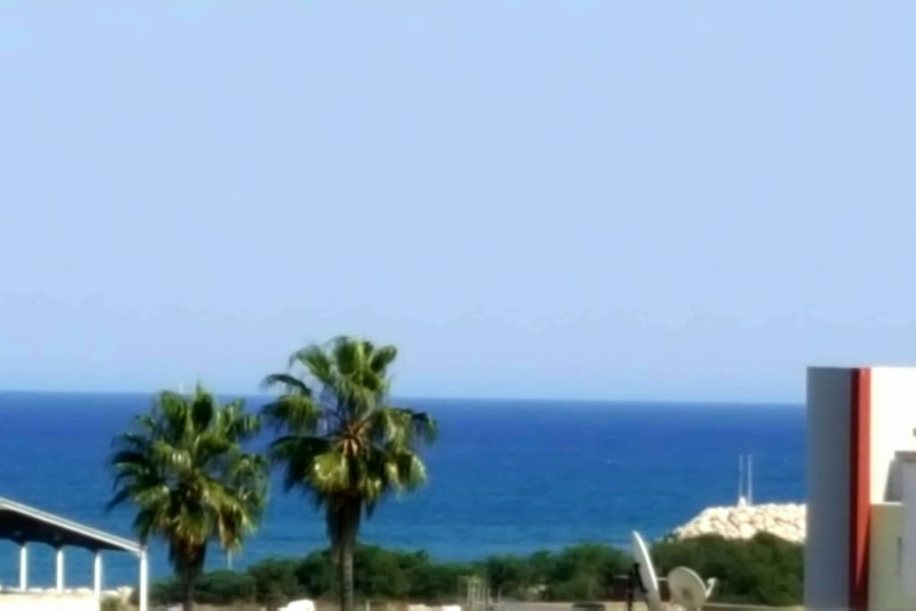 This is the actual view from 2 of the bedrooms and front balcony.