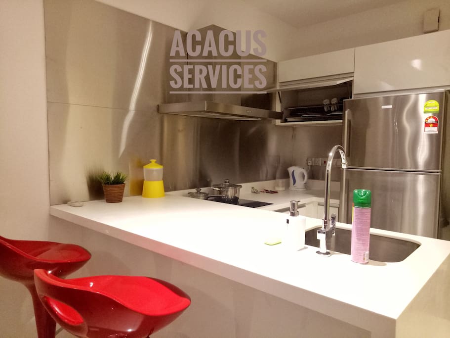 Fully equipped modern kitchen
