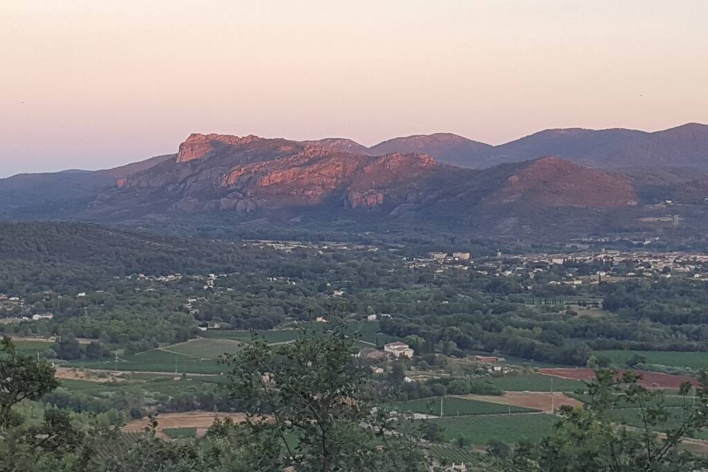 vue sur le rocher de Roquebrune