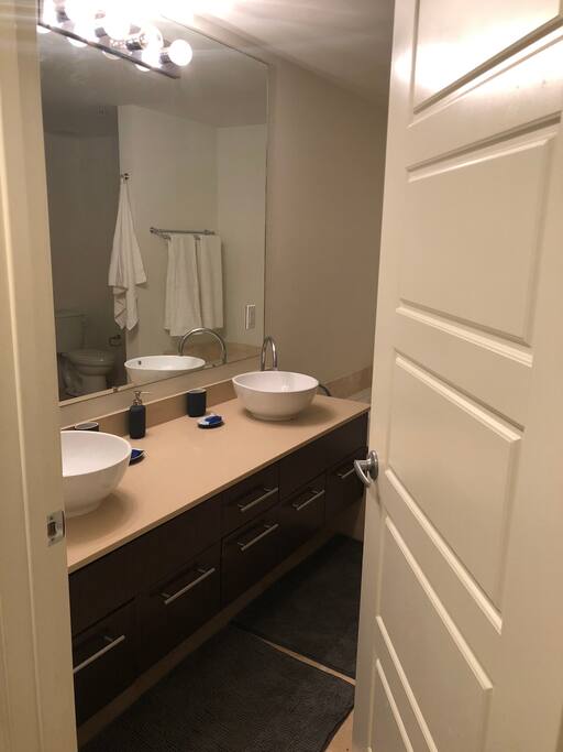 Bathroom double bed room