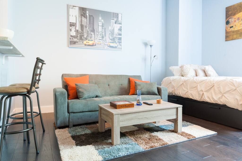 Vibrant and decorative living area