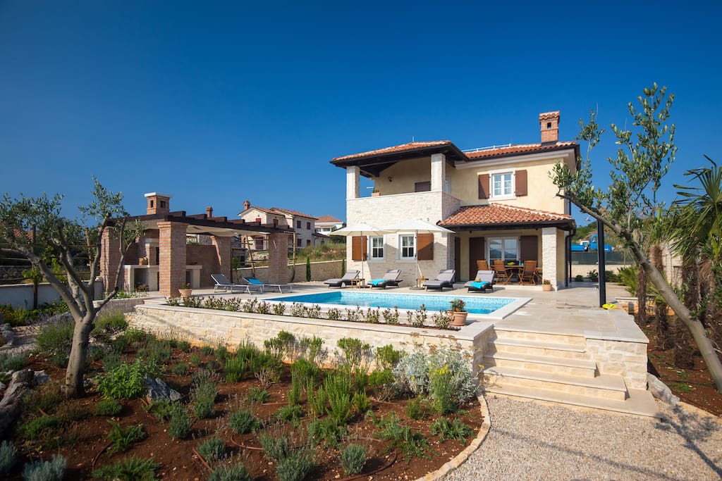 The villa is surrounded by a wonderful Mediterranean garden.