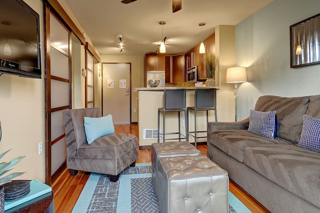 Newly updated, this apartment is modern and sleek.