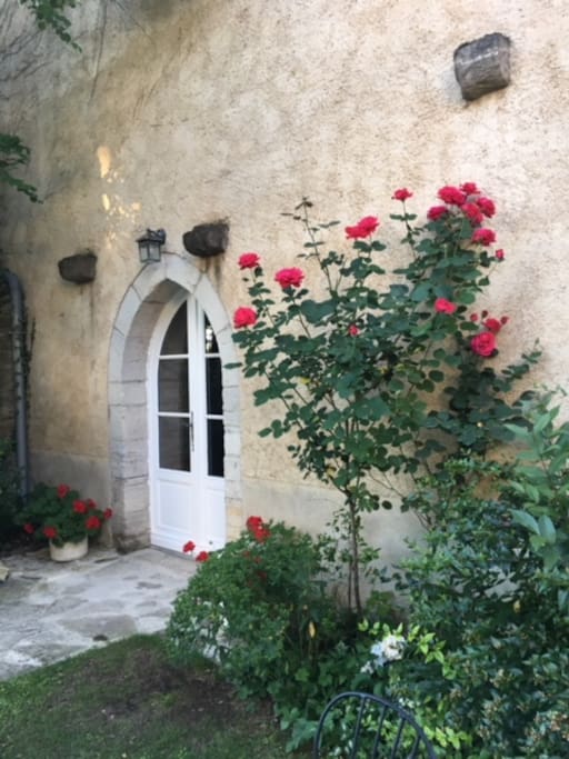 Entrance to Gite "Camellia Rose"