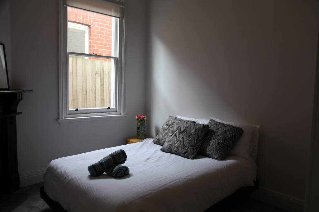 Bed 2 with double bed and wardrobe
