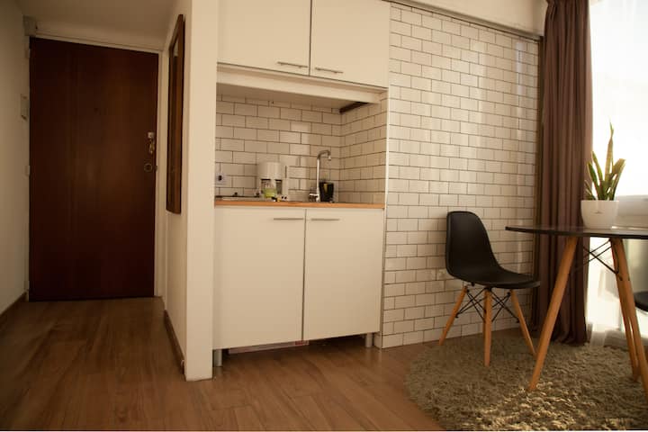 Квартира-студия в Retiro с видом и Wi-Fi