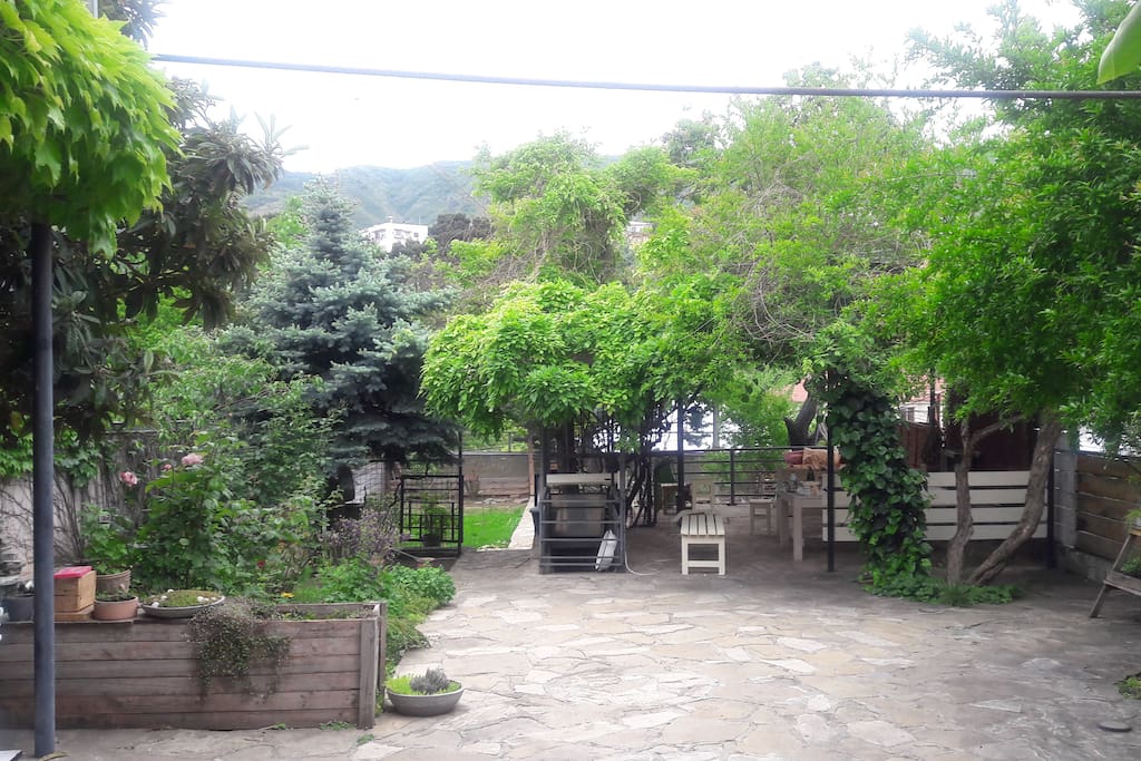 beautiful garden to rest after tired tours