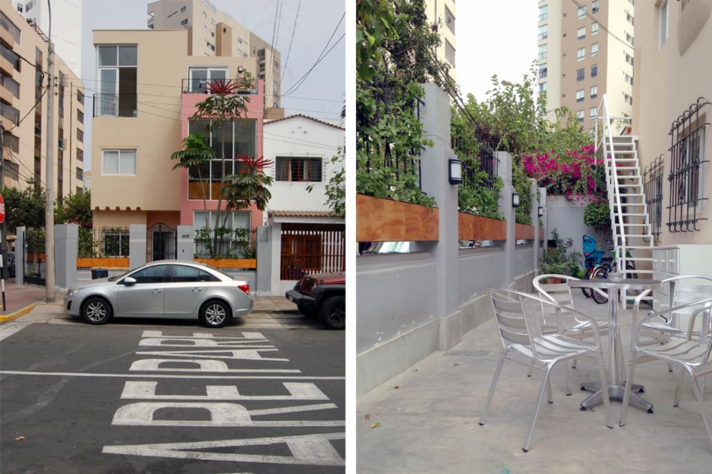 Our house sits right at a quite and beautiful corner of the historical centre of Miraflores!