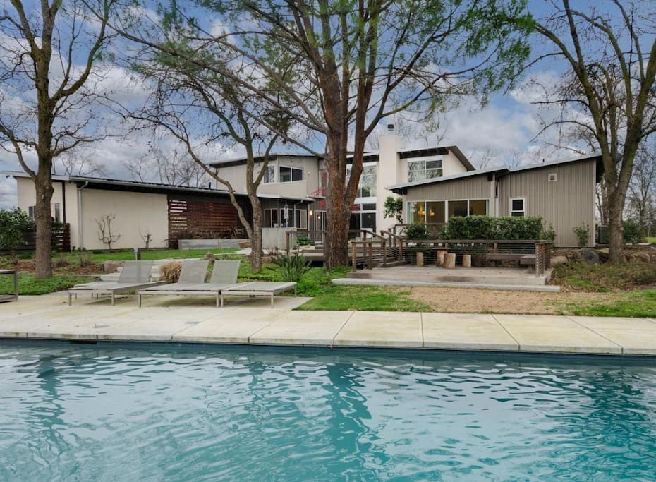 Enjoy a dip in the pool.