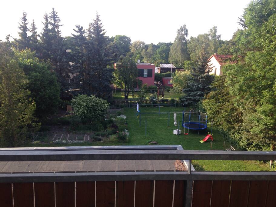 Blick vom Balkon