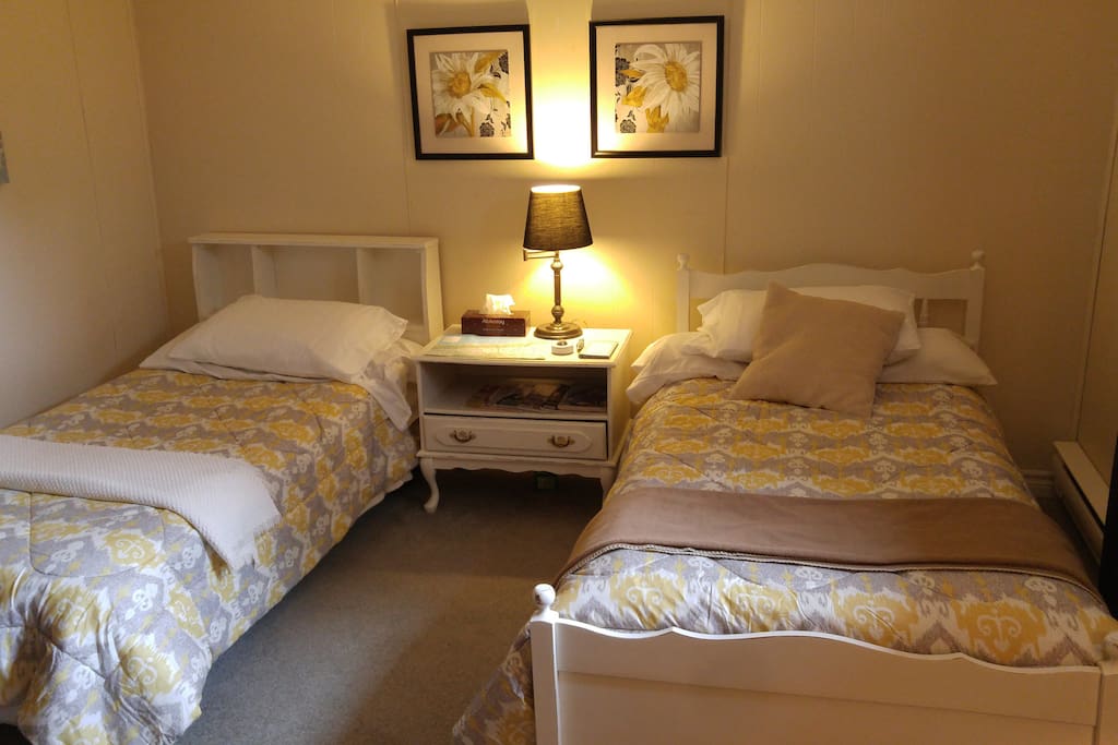 Cozy and comfy beds with cotton sheets.