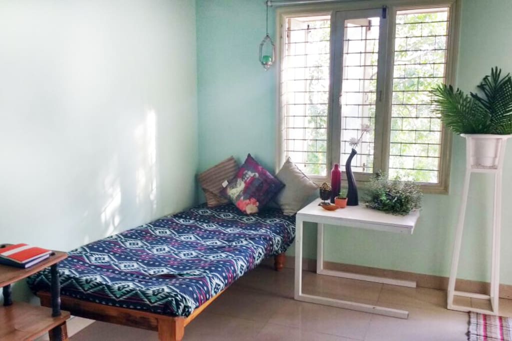 Well ventilated with attached balcony with good sunlight