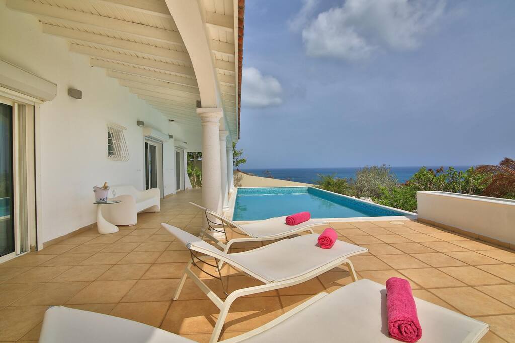 magnifique vue sur la mer des caraïbes