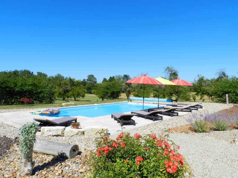 Piscine privé 10x5 M² avec alarme