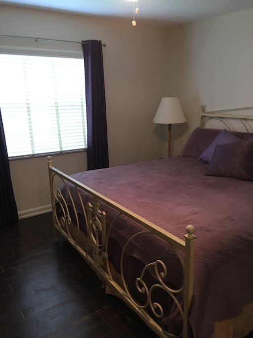 Blinds and Curtains allow for varying light levels