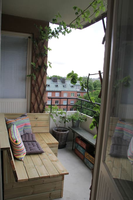 Balcony facing south
