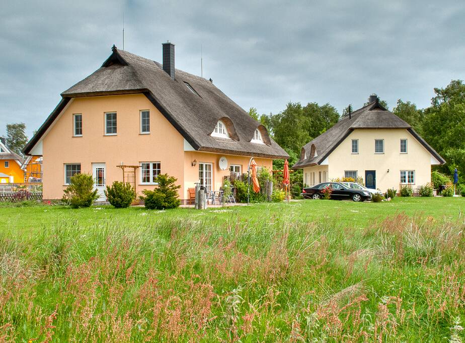 Blick auf die Haushälfte
