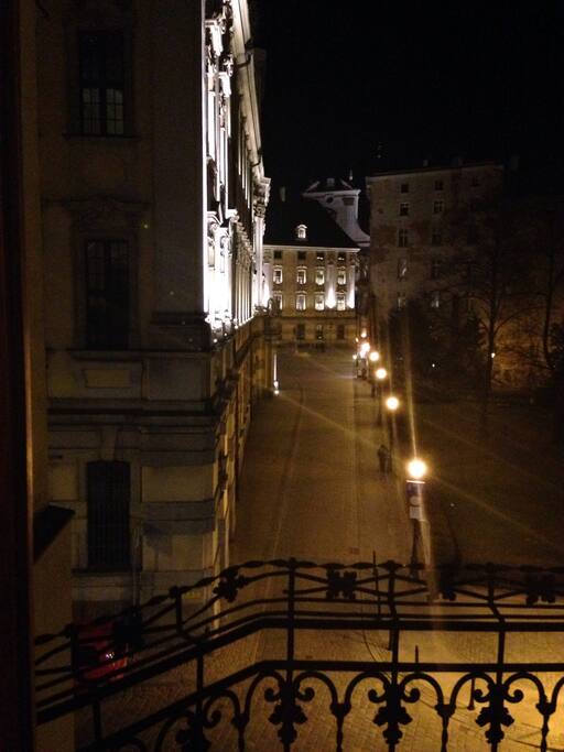 Terrace overlooks the city centre