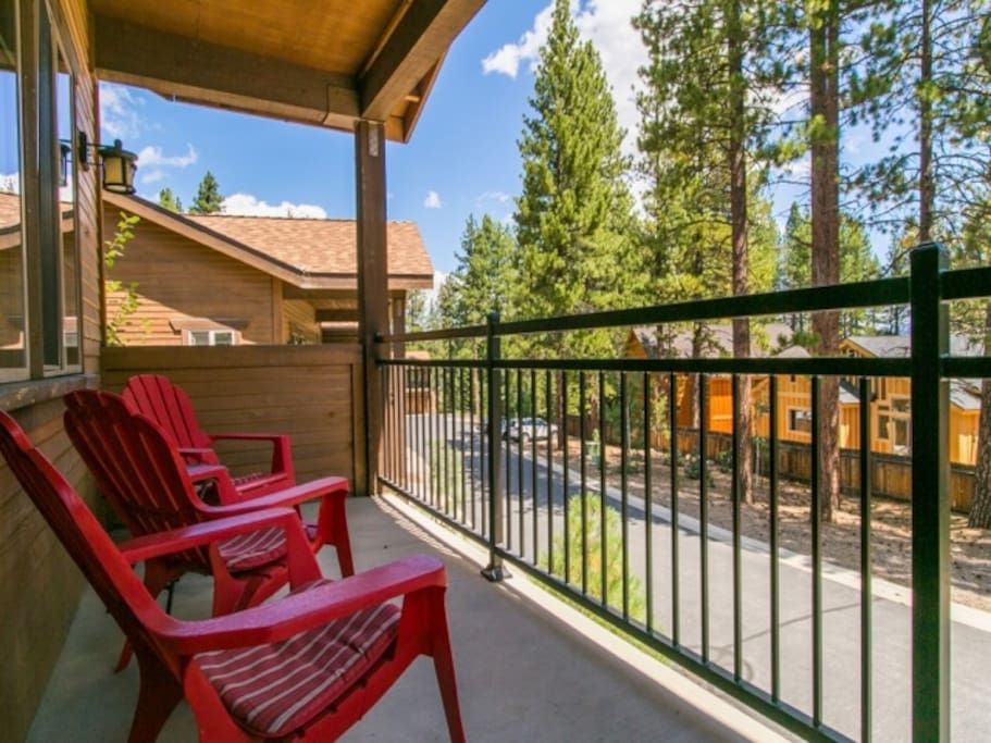 Take a cup of coffee and sit on the quiet deck off the master bedroom