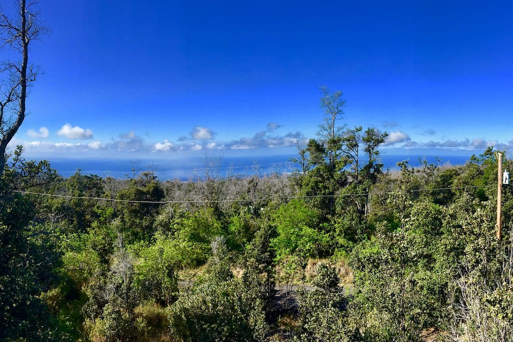 Coastline views from the front deck.