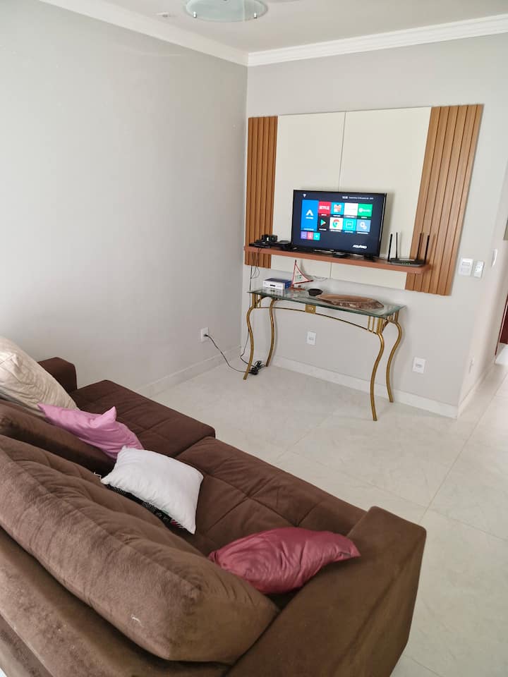 Sala de TV con sofá cama