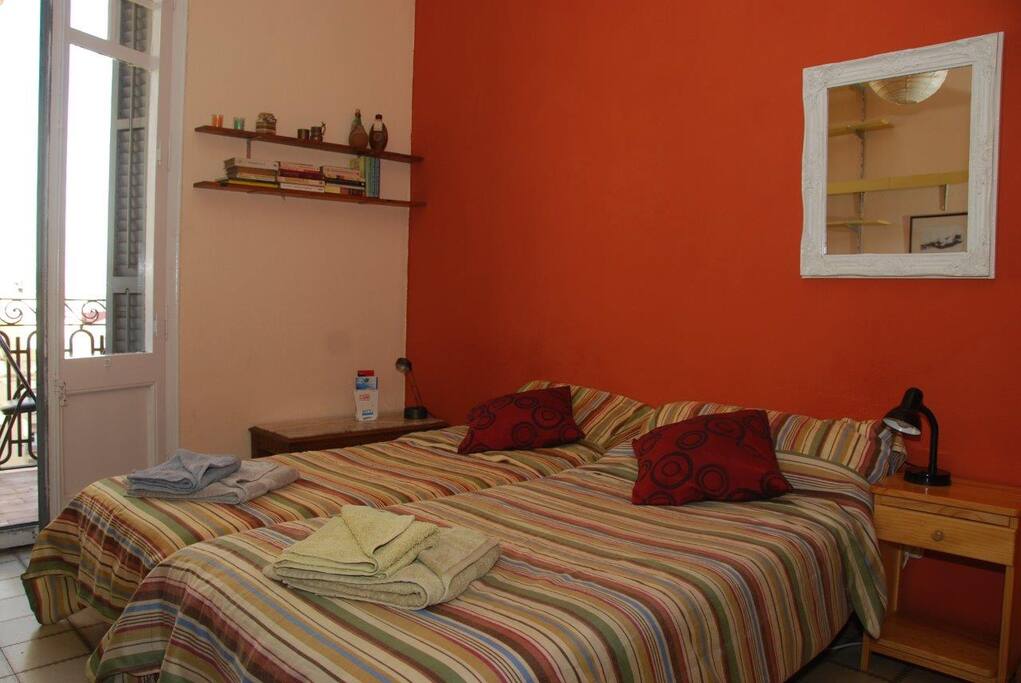 Twin beds