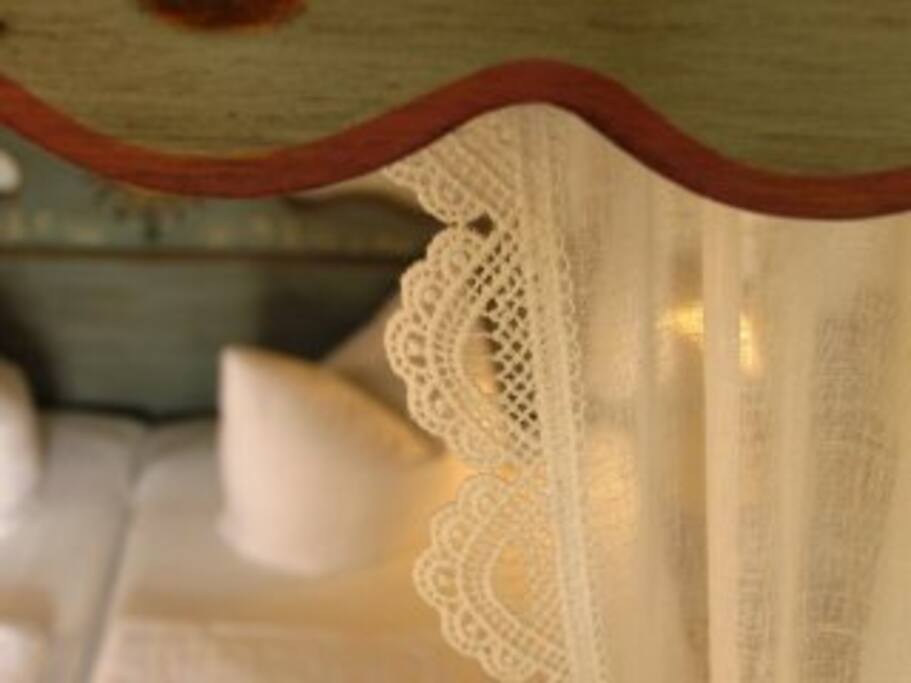Detailansicht Himmelbett