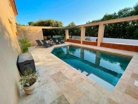 Beautiful spacious villa 5 km from the Duchy of Uzès
