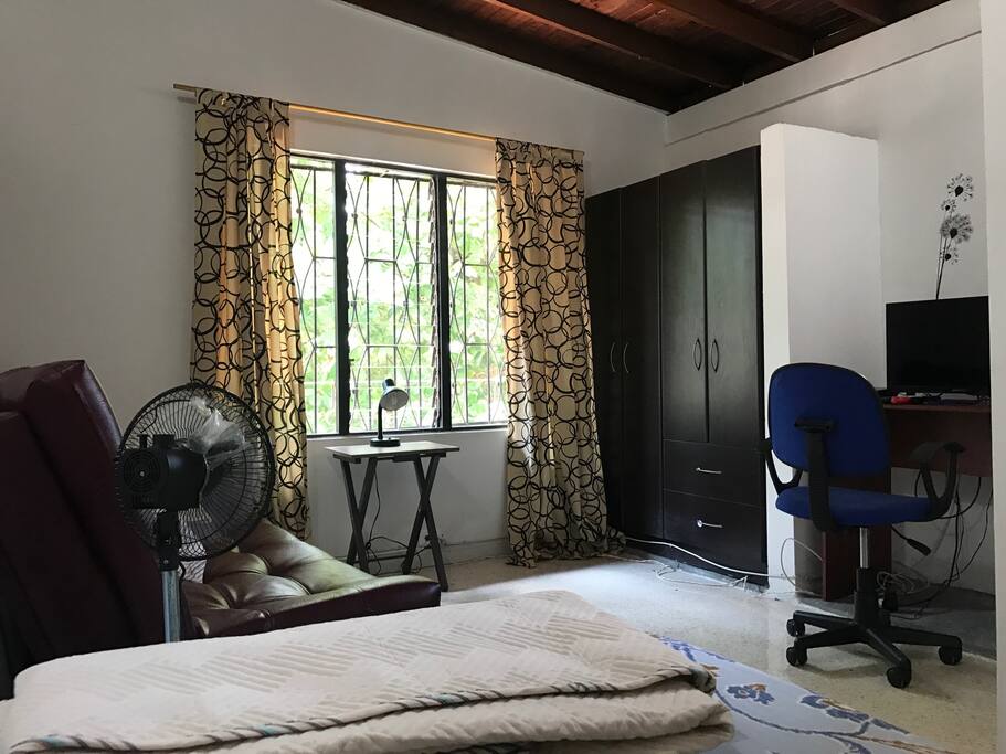 Spacious room off the terrace