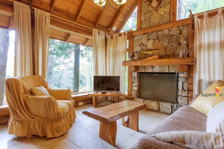Cabaña en Bariloche - vista al lago - Cipreses