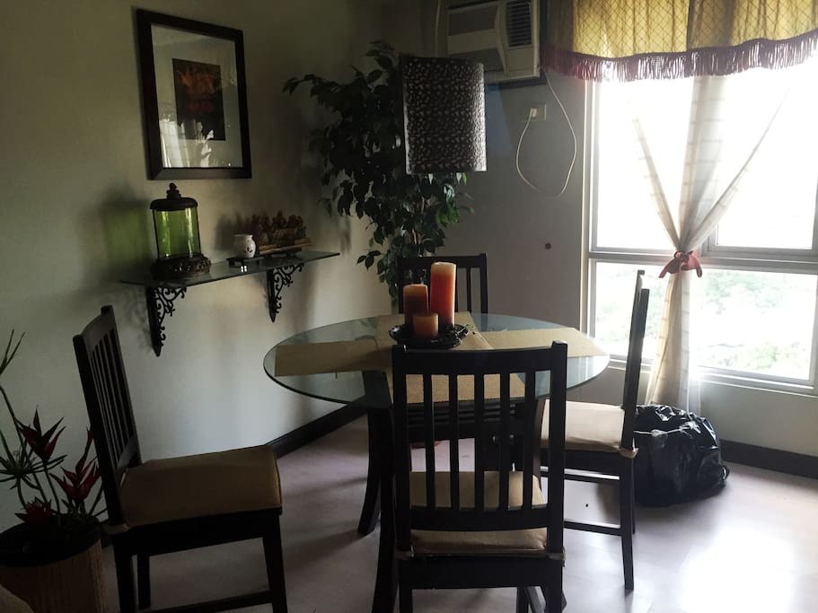 the dining area