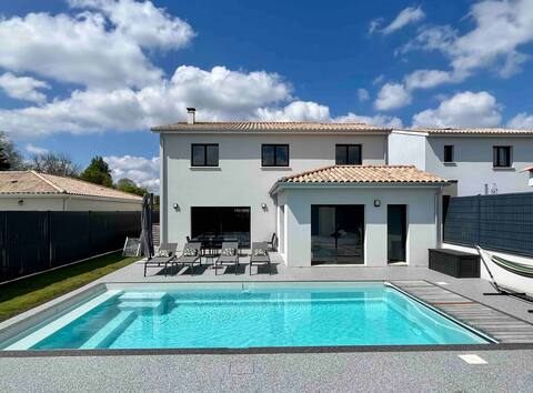 Modern house with pool