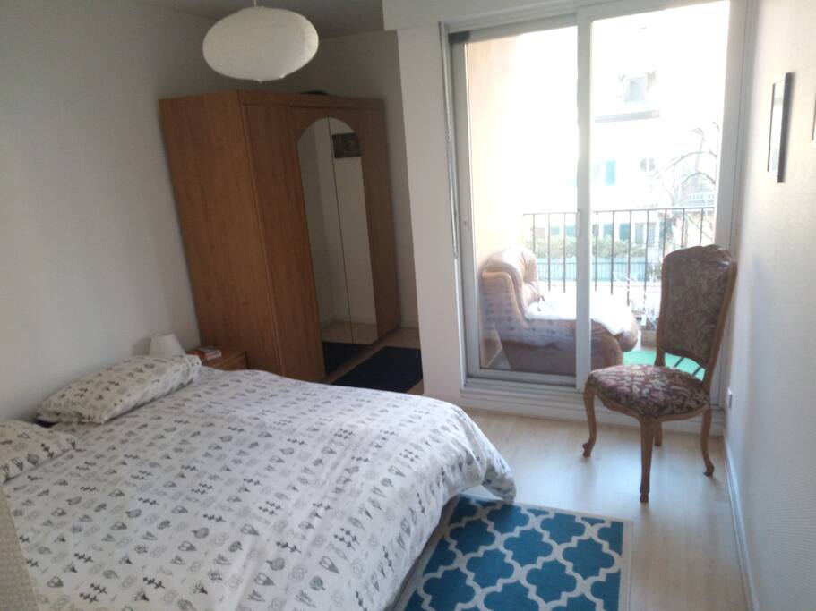 Chambre spacieuse, lit 160x200