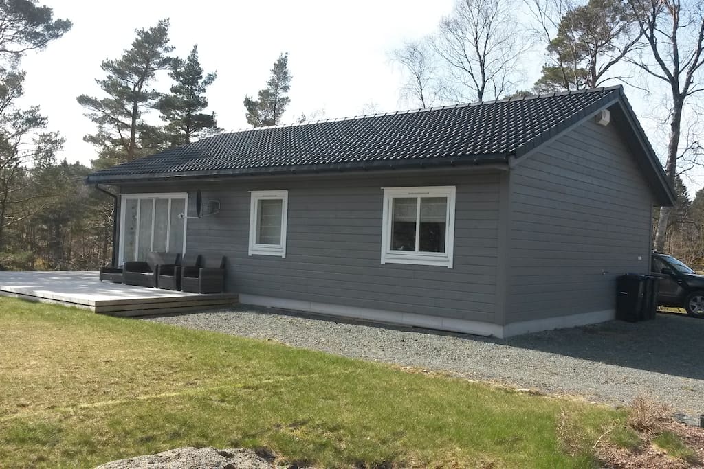 Godt med plass rund hytten