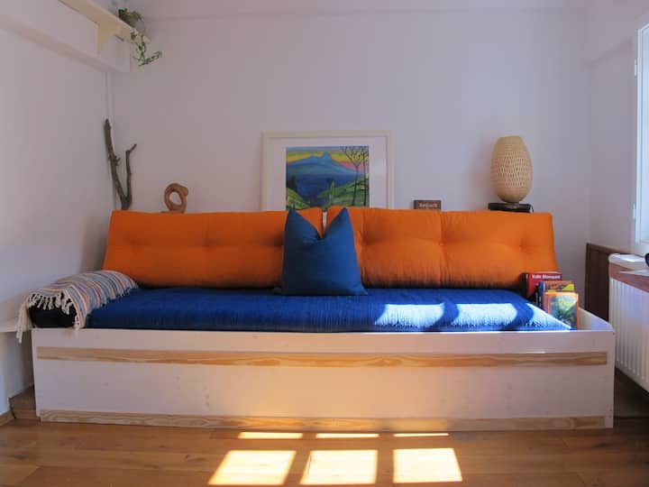 El salón: sofá cama