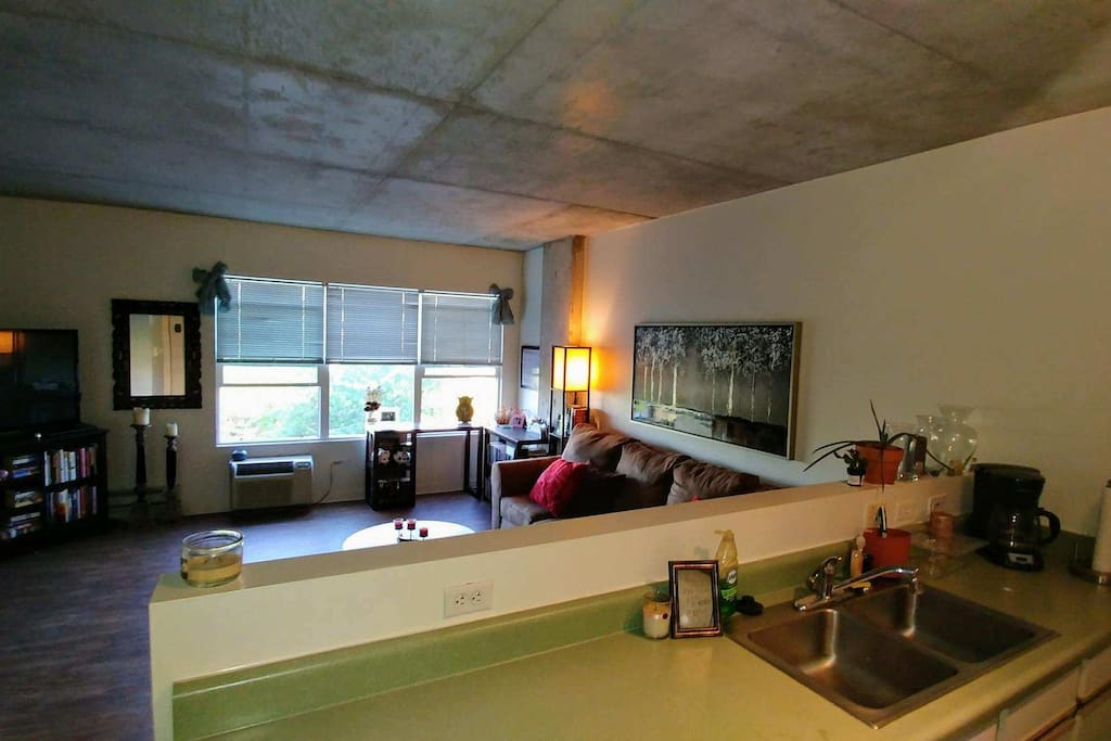 view from the kitchen
