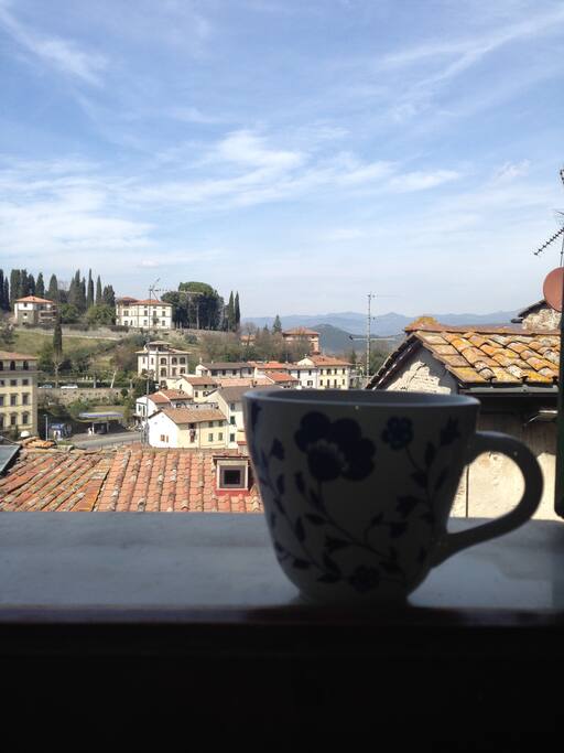 Morning Coffee , kitchen window view