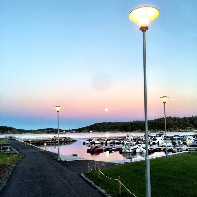 5 min gange ned til Fossbekk brygge