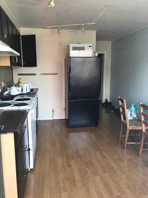 This is your kitchen which leads to the balcony